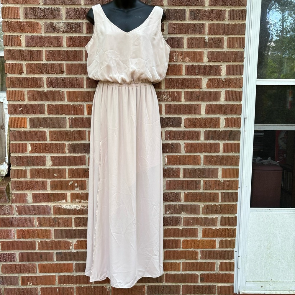 Show Me Your Mumu Kendall bridesmaid Show me The Ring Crisp Maxi Dress XL